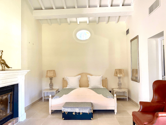 Chambre de la Villa Coup de Foudre à Grimaud, Golfe de Saint-Tropez