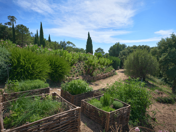 Jardin de la Villa Coup de Foudre à Grimaud, Golfe de Saint-Tropez
