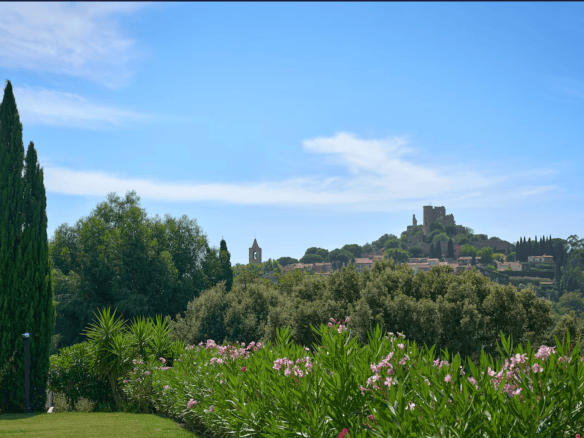 Vue depuis la Villa Coup de Foudre à Grimaud, Golfe de Saint-Tropez