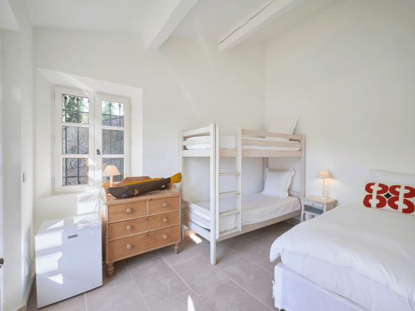 Chambre de la Villa Coup de Foudre à Grimaud, Golfe de Saint-Tropez