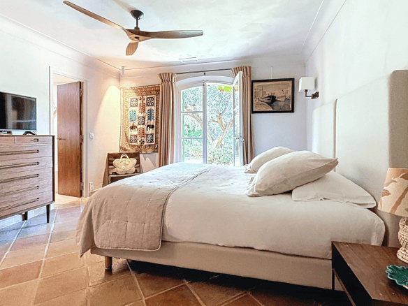 Chambre de la Villa Les Aygalades à Saint-Tropez
