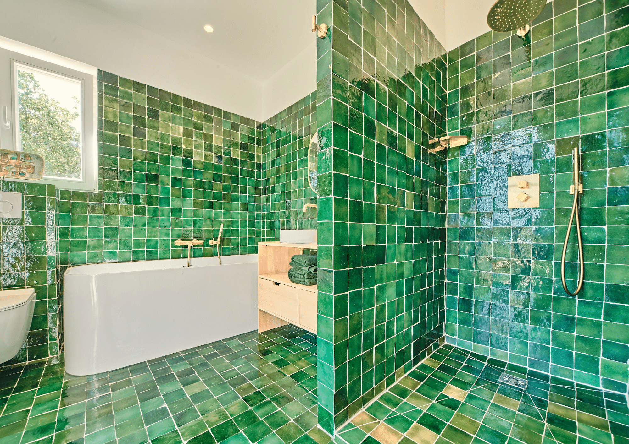 Salle de bain de la Villa Les Cigales à Gassin, Golfe de Saint-Tropez