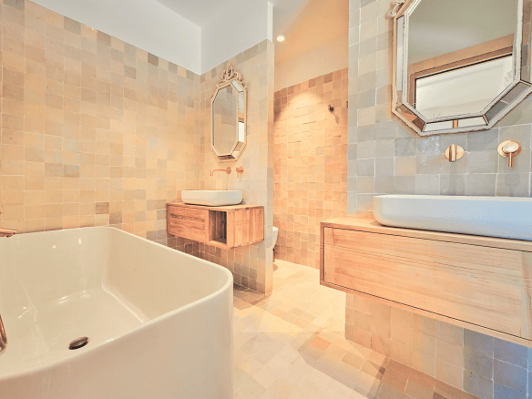 Salle de bain de la Villa Les Cigales à Gassin, Golfe de Saint-Tropez
