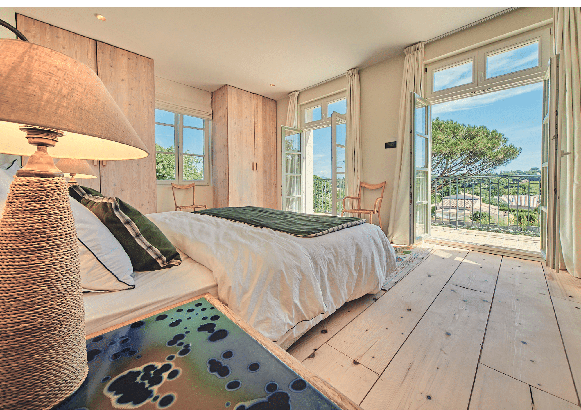 Chambre de la Villa Les Cigales à Gassin, Golfe de Saint-Tropez