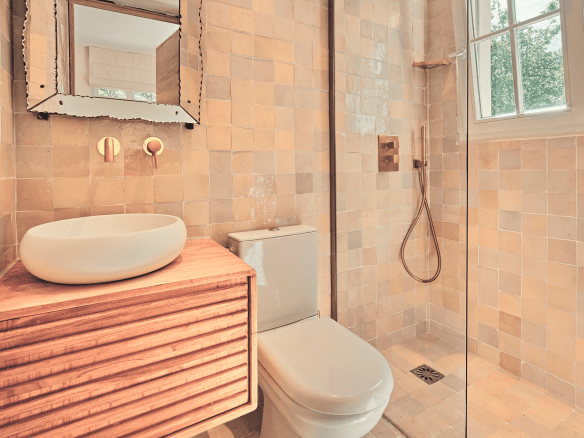 Salle de bain de la Villa Les Cigales à Gassin, Golfe de Saint-Tropez