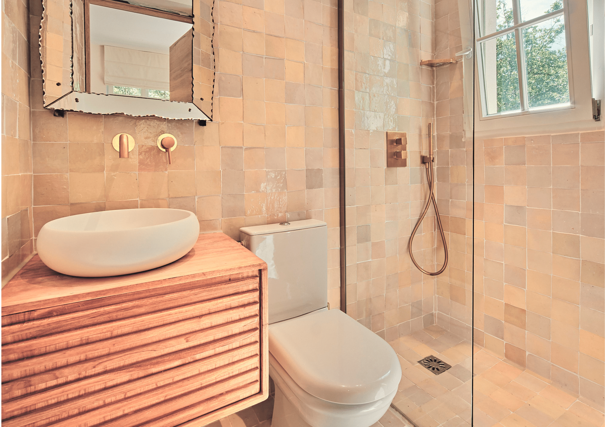 Salle de bain de la Villa Les Cigales à Gassin, Golfe de Saint-Tropez